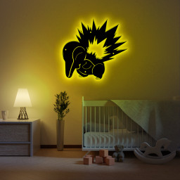 Cyndaquil Pokemon Metal Sign