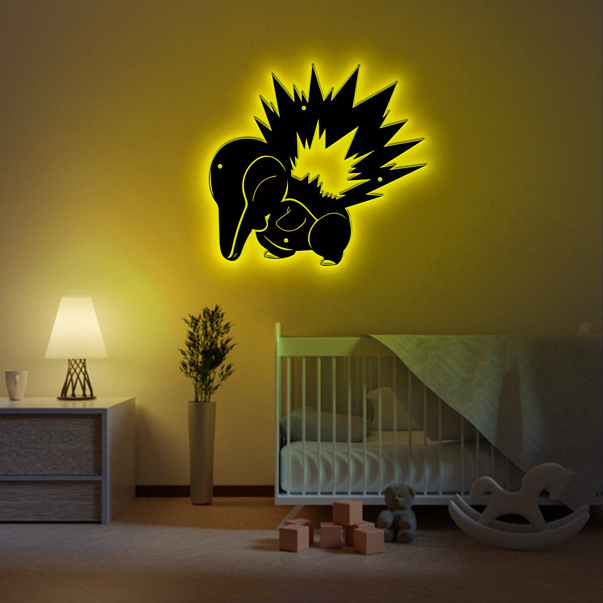 Cyndaquil Pokemon Metal Sign