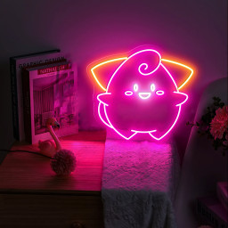 Cleffa Pokemon Neon Sign