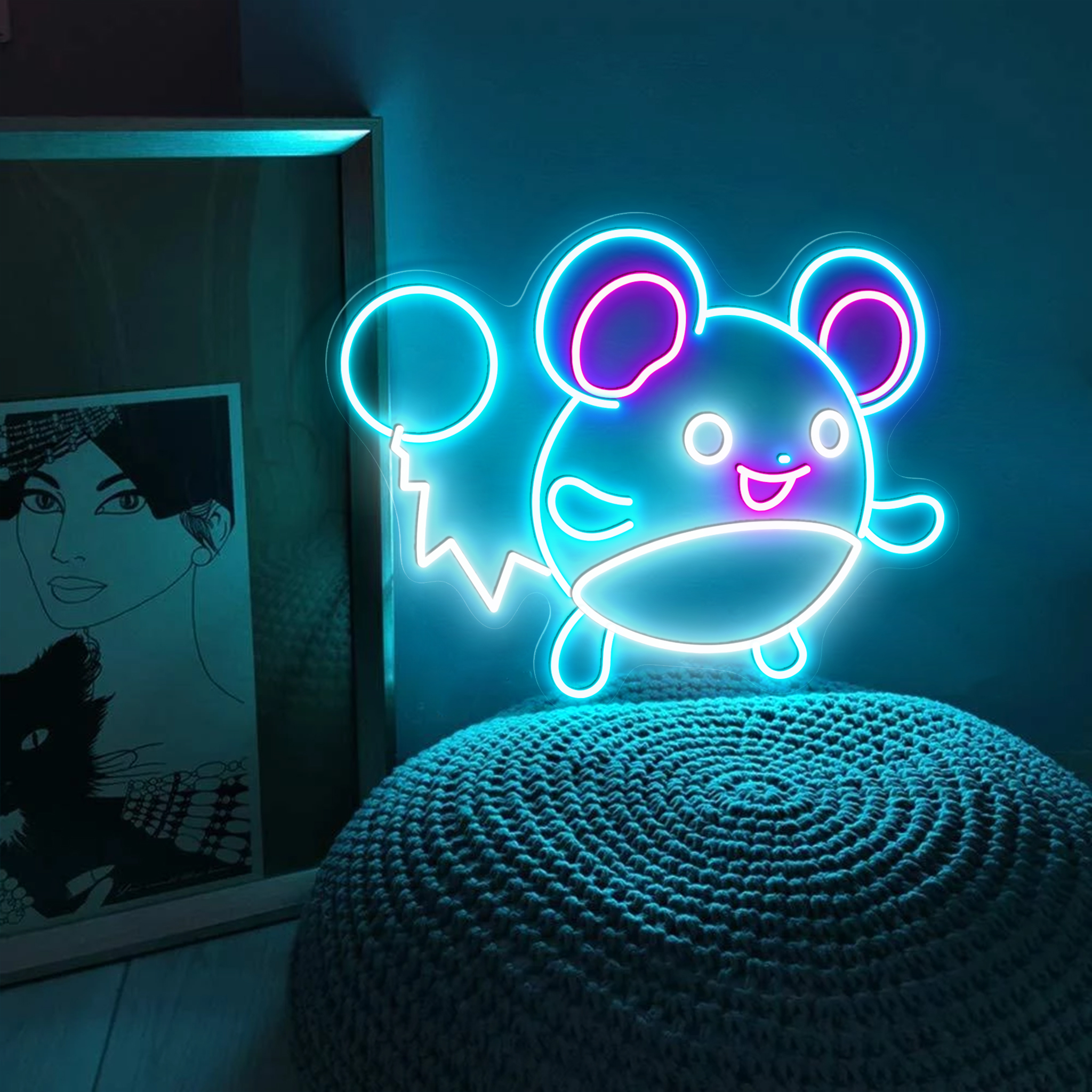 Pokemon Marill Neon Signs