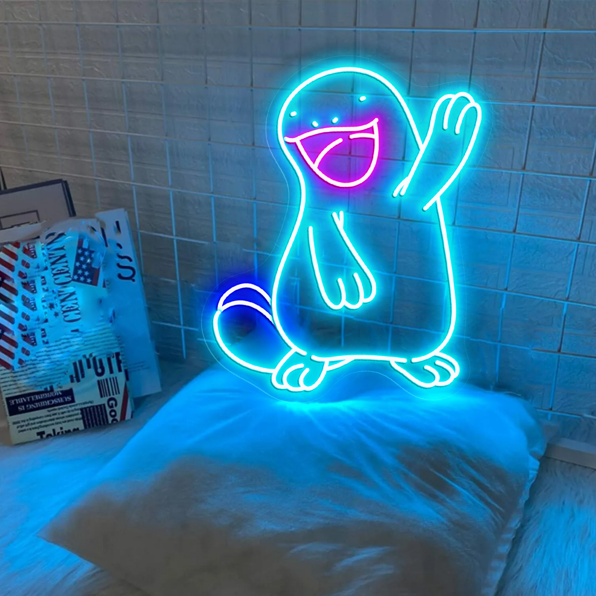Quagsire Pokemon Neon Sign