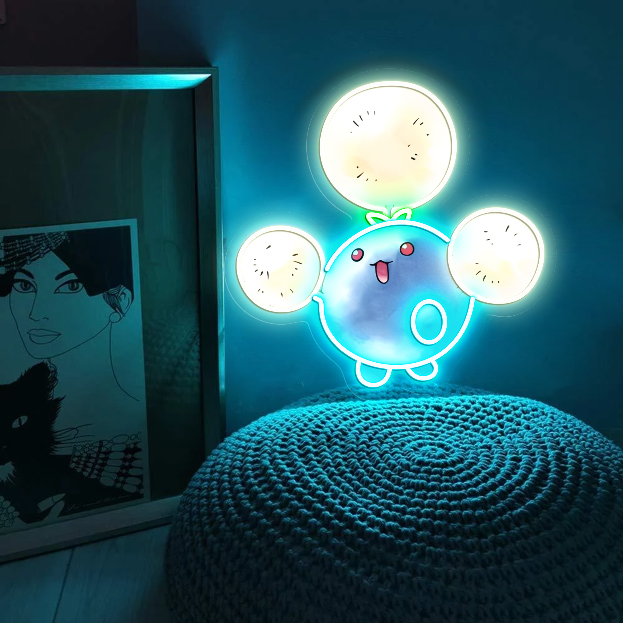 Jumpluff Pokemon UV Signs