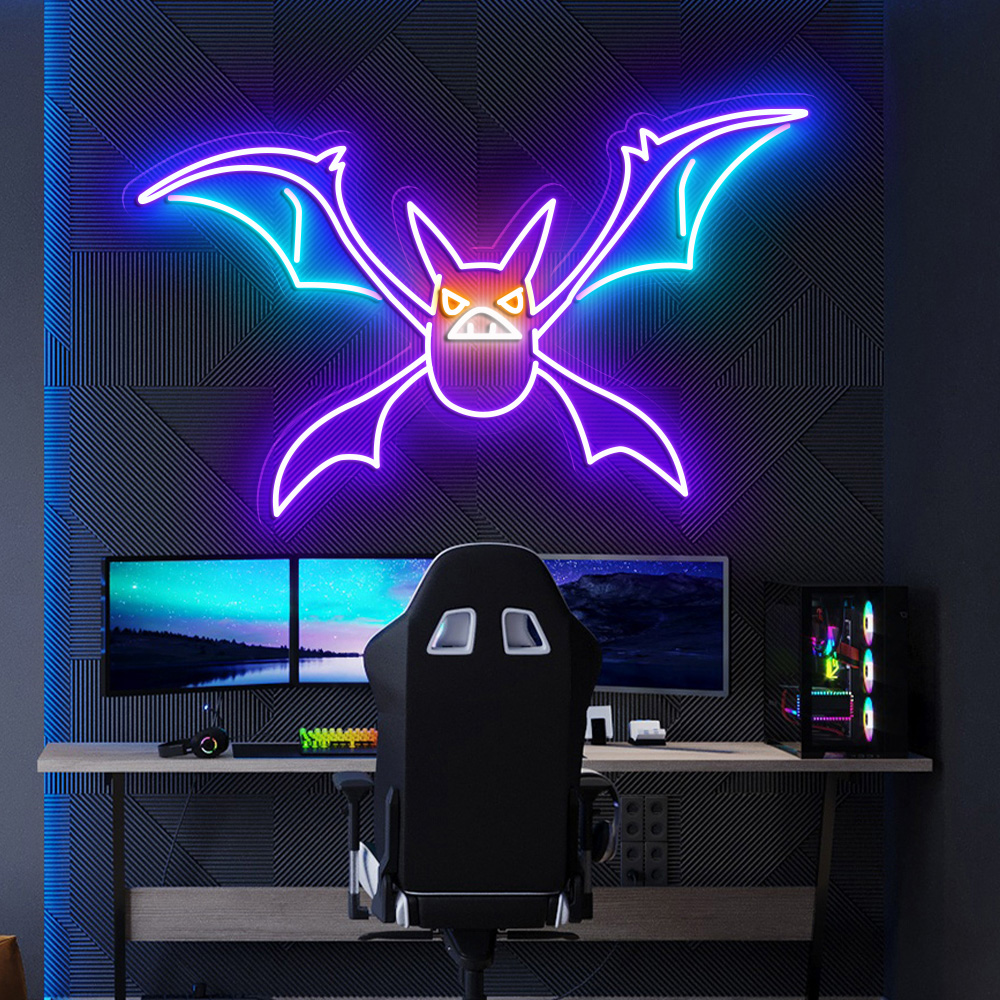 Crobat Pokemon Neon Signs
