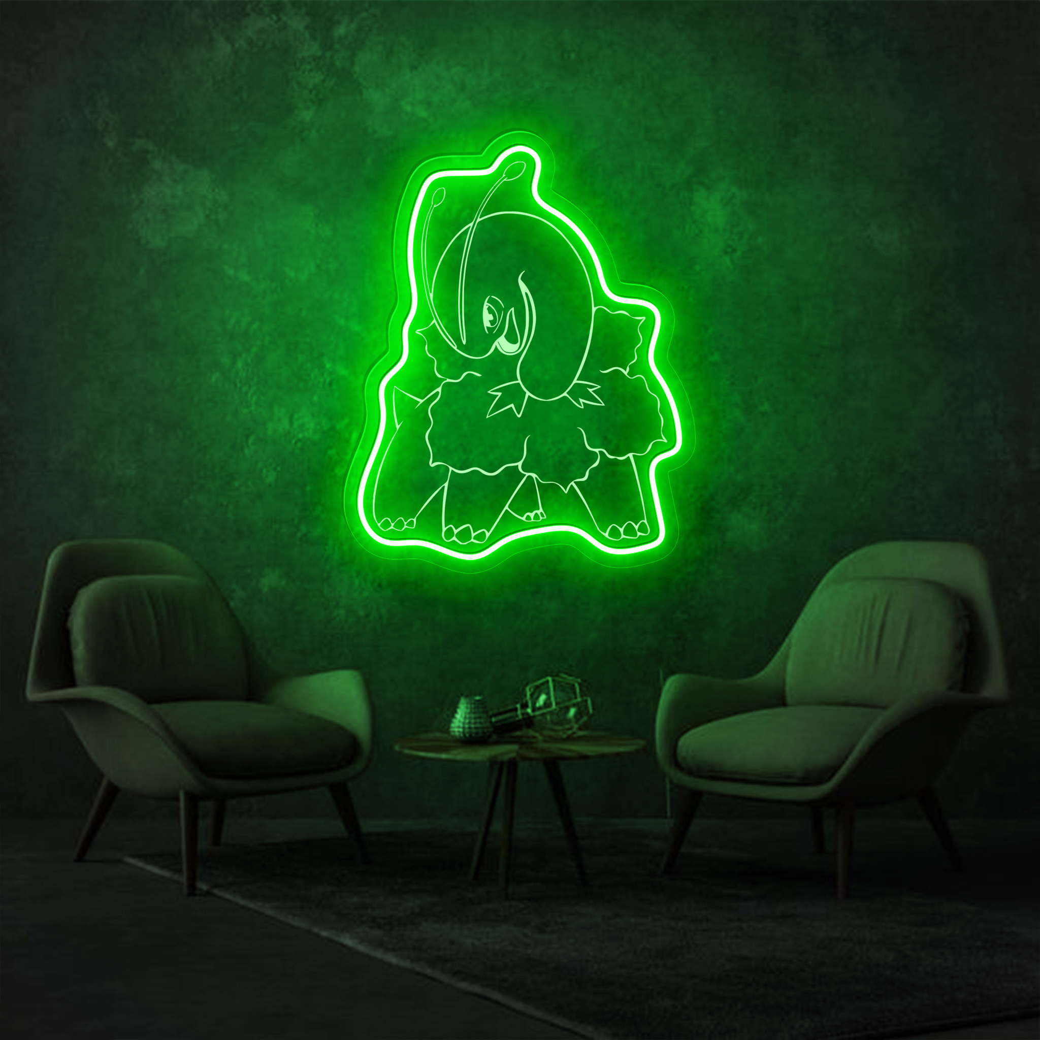 Meganium Pokemon Laser Sign