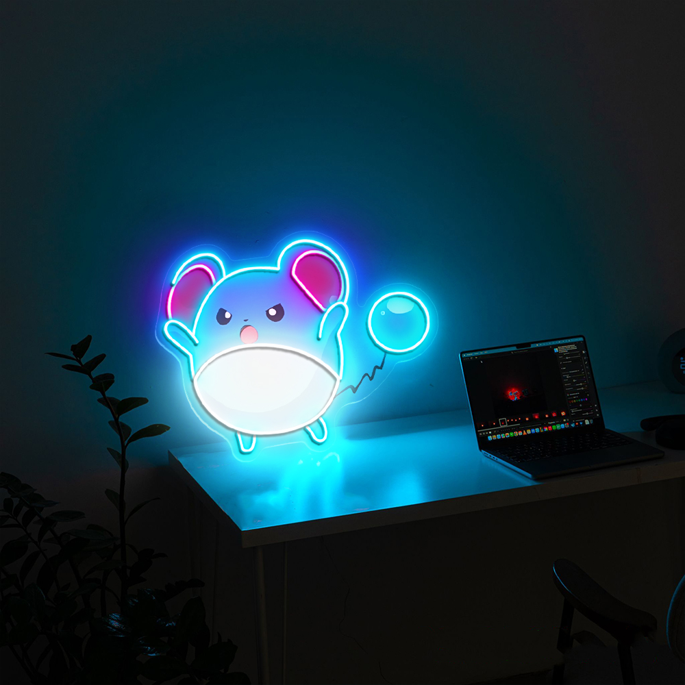 Marill Pokemon UV Sign