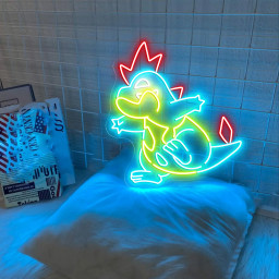 Pokemon Croconaw Neon Sign
