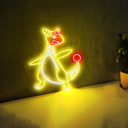 Ampharos Pokemon Neon Sign