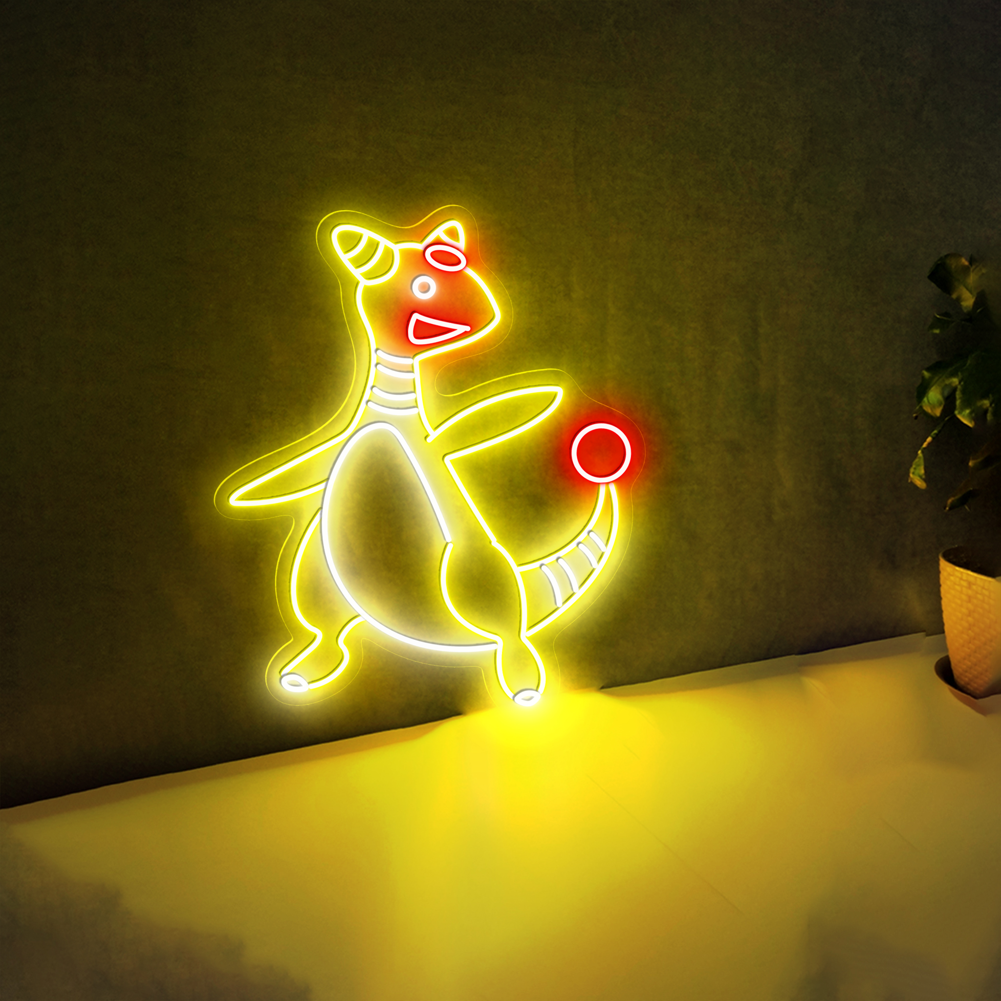 Ampharos Pokemon Neon Sign