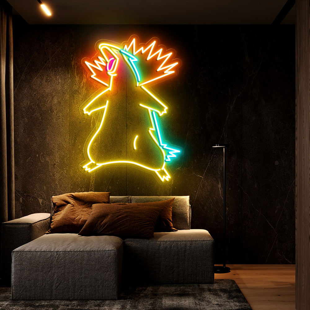 Pokemon Typhlosion Neon Sign