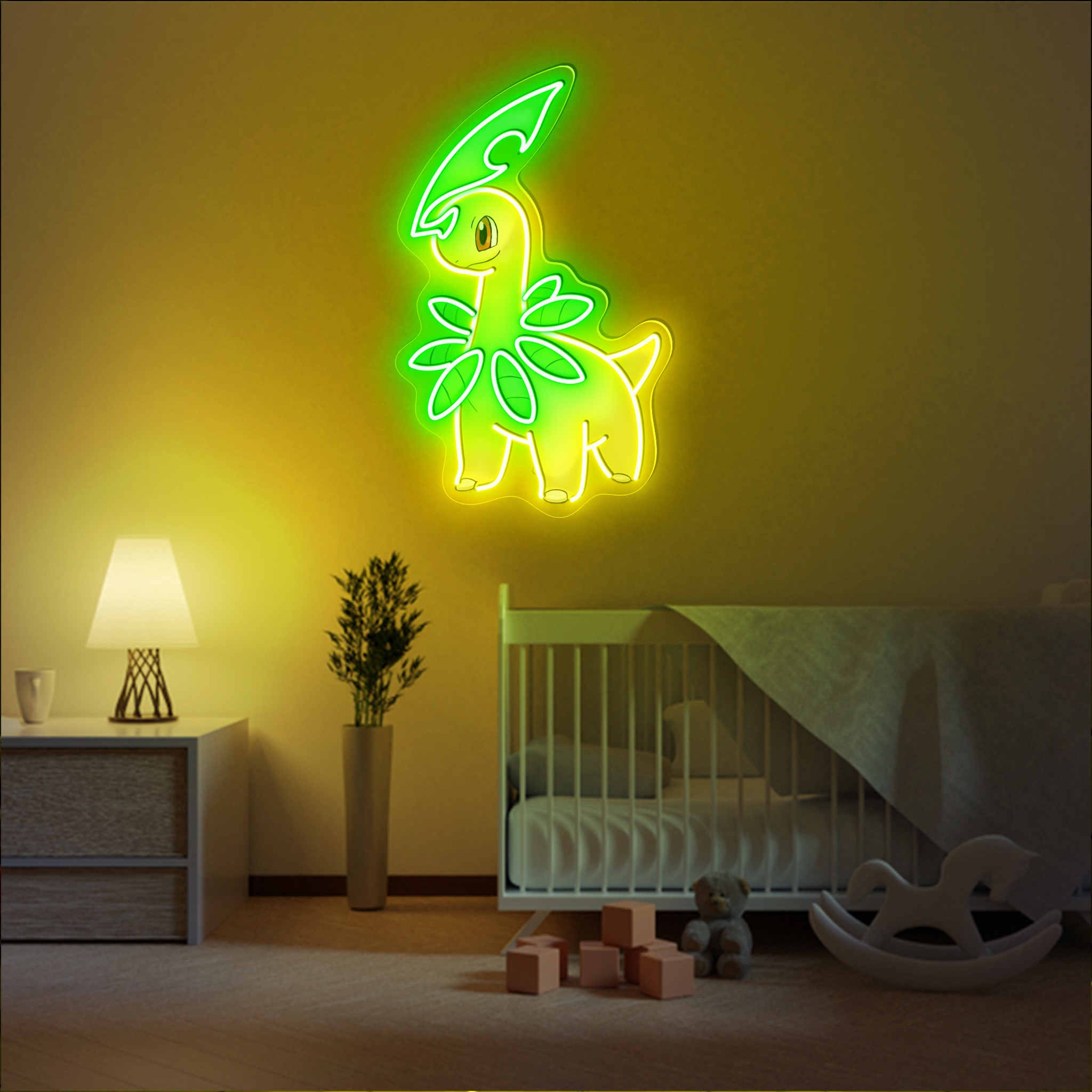 Bayleef Pokemon UV Signs