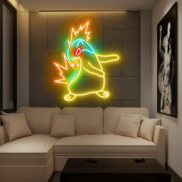 Pokemon Quilava Neon Sign