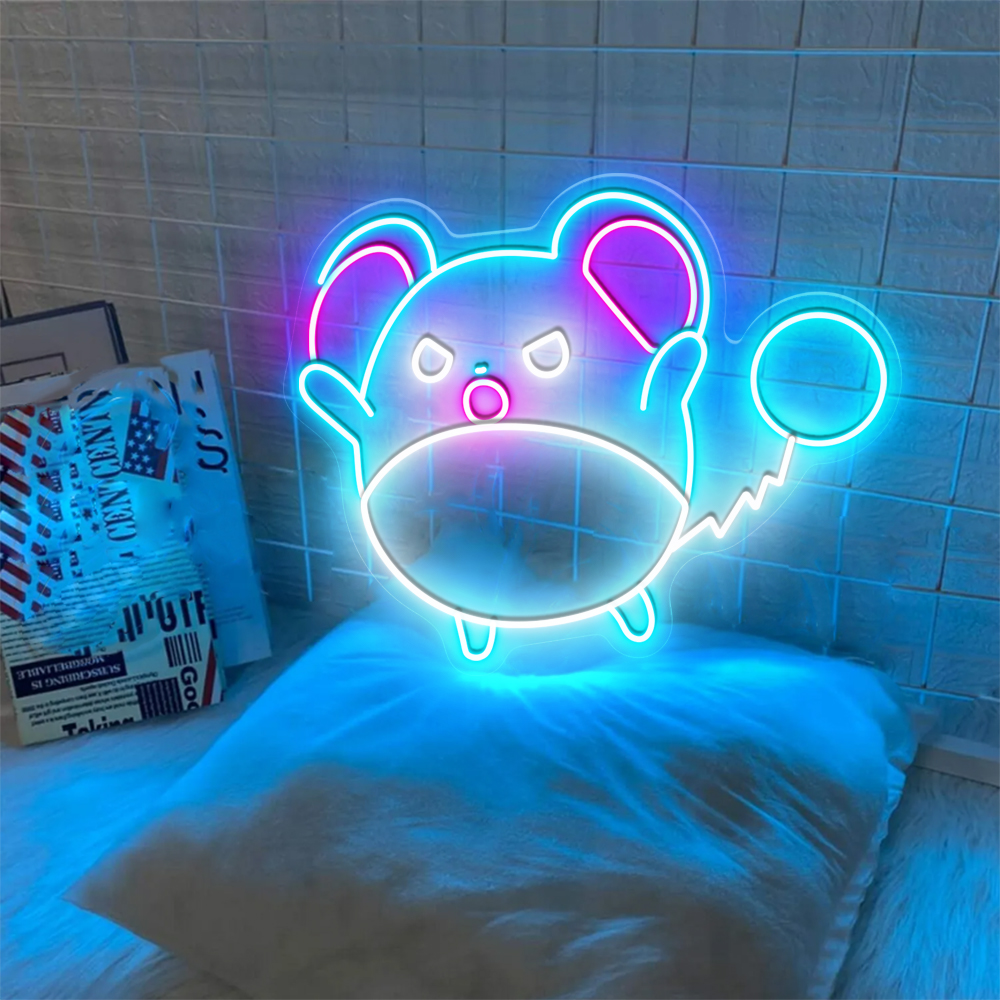Marill Pokemon Neon Sign