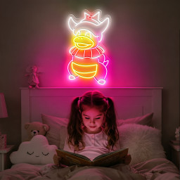 Slowking Pokemon Neon Sign