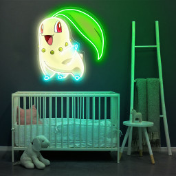 Chikorita Pokemon UV Sign