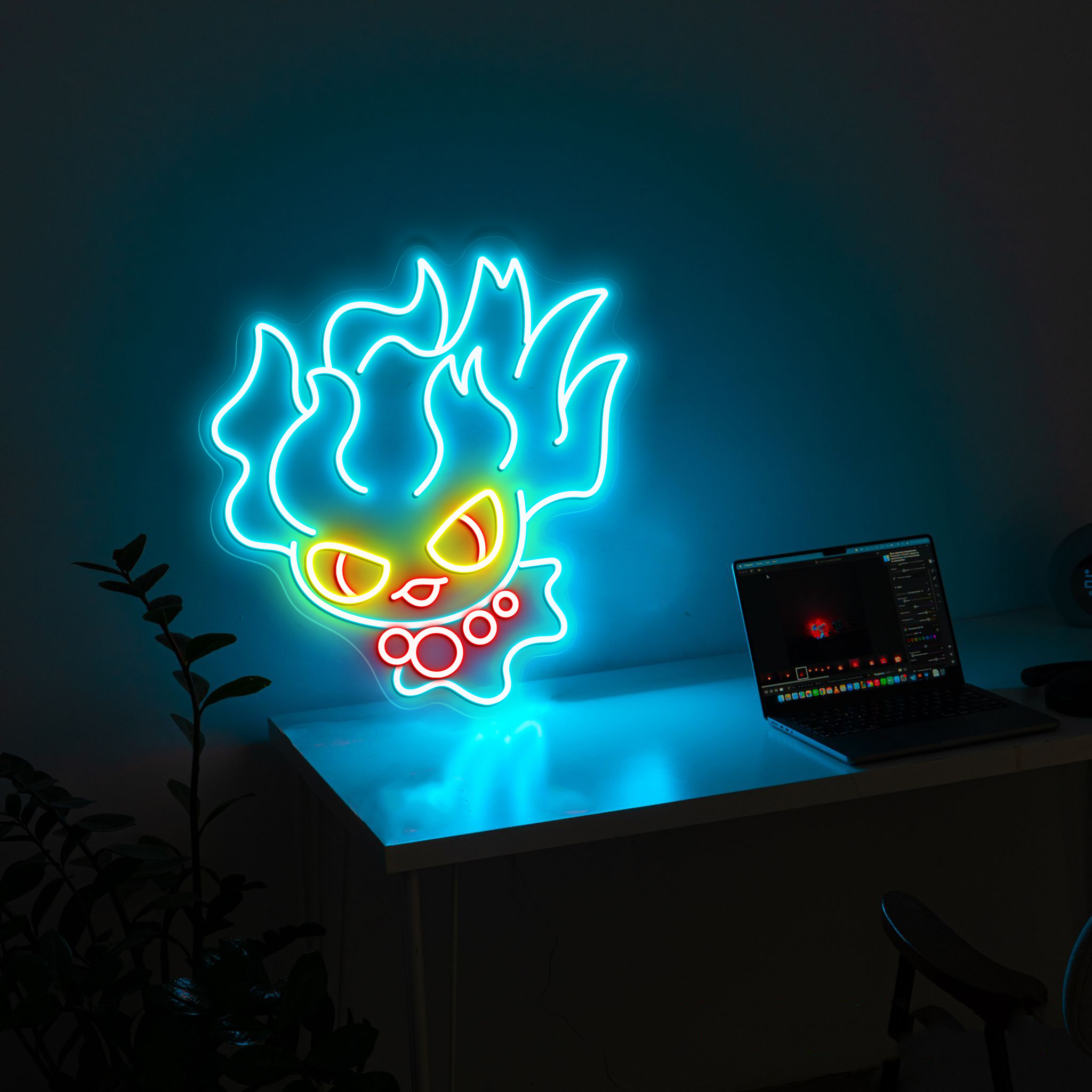 Pokemon Misdreavus Neon Sign
