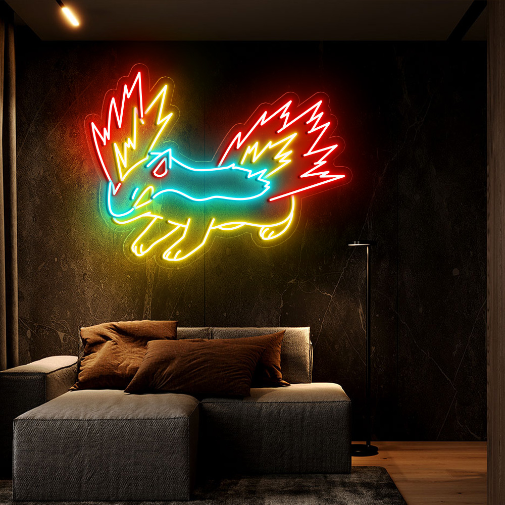 Pokemon Cyndaquil Neon Sign
