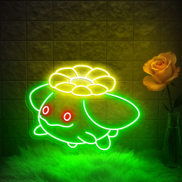 Skiploom Pokemon Neon Sign