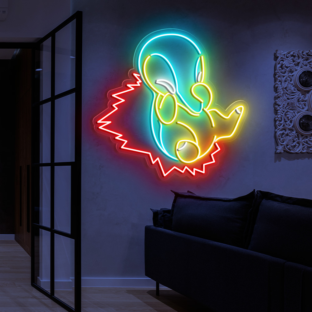 Cyndaquil Pokemon Neon Signs