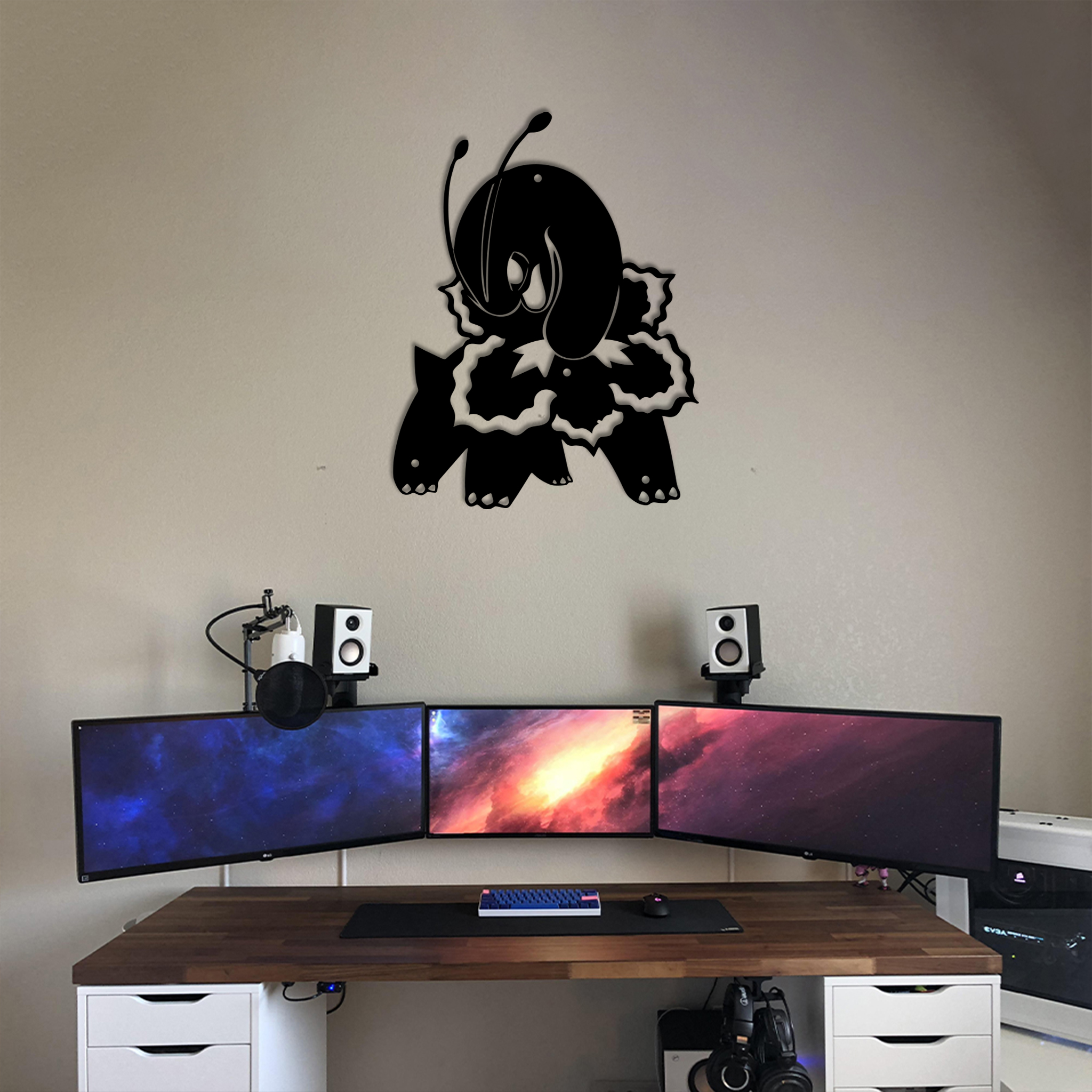 Meganium Pokemon Metal Sign