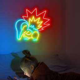 Cyndaquil Pokemon Neon Sign
