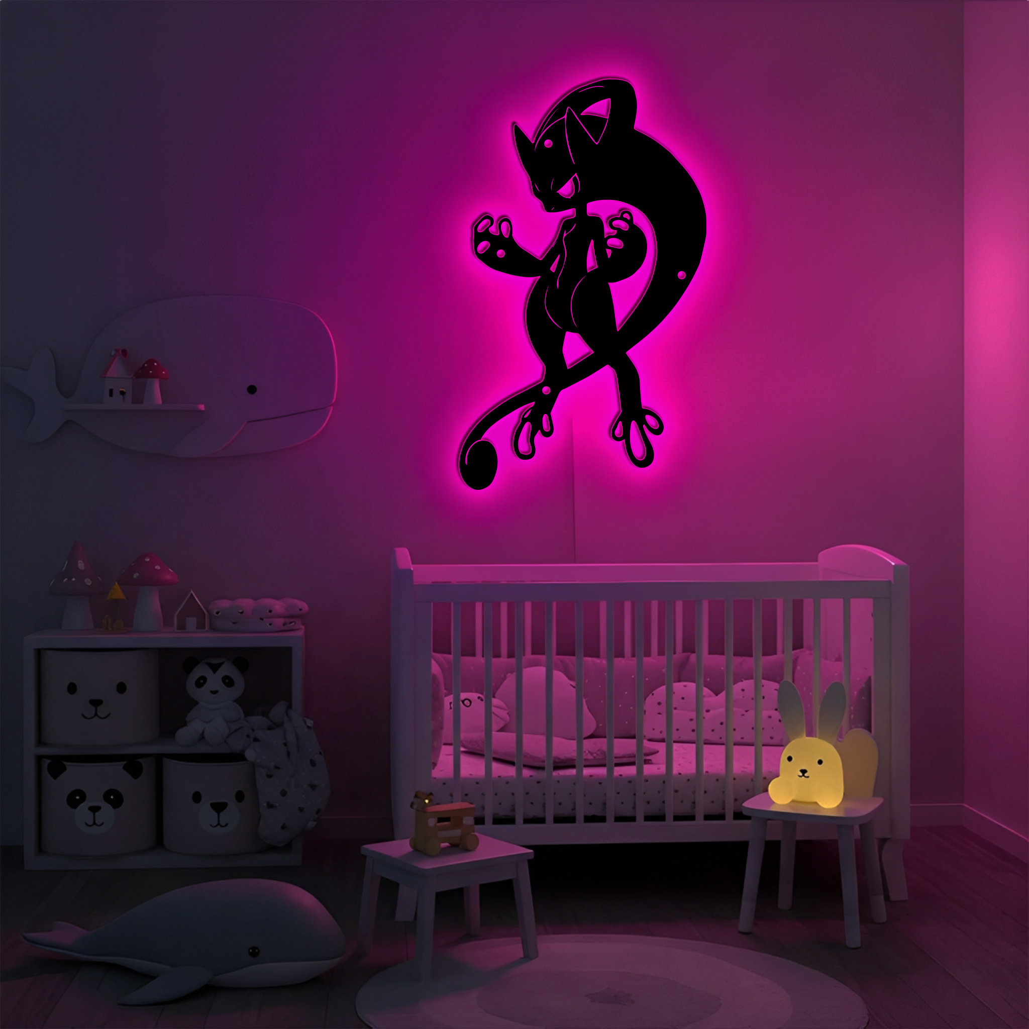 Pokemon Mewtwo Metal Sign