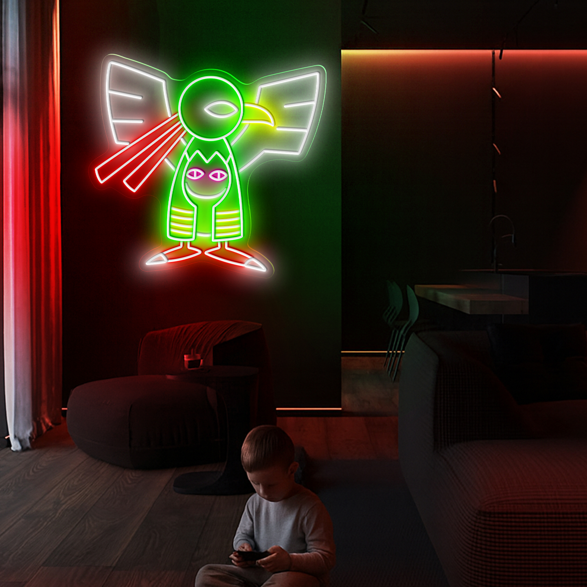 Xatu Pokemon Neon Sign