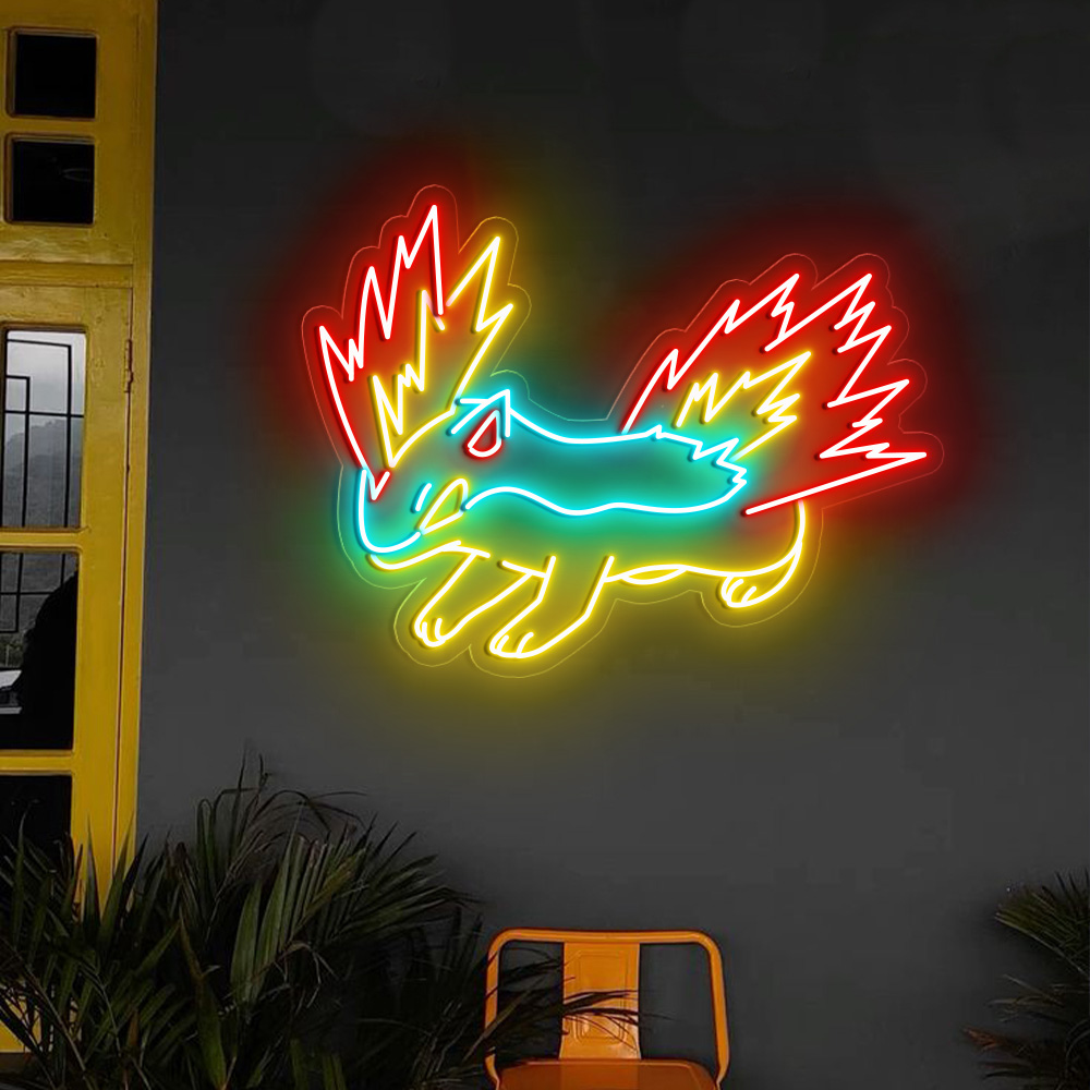 Pokemon Cyndaquil Neon Sign