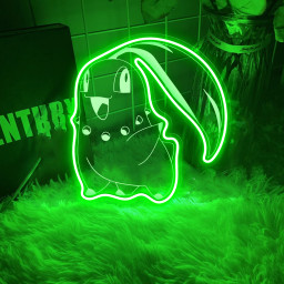 Chikorita Pokemon Laser Sign