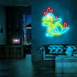 Pokemon Croconaw Neon Sign