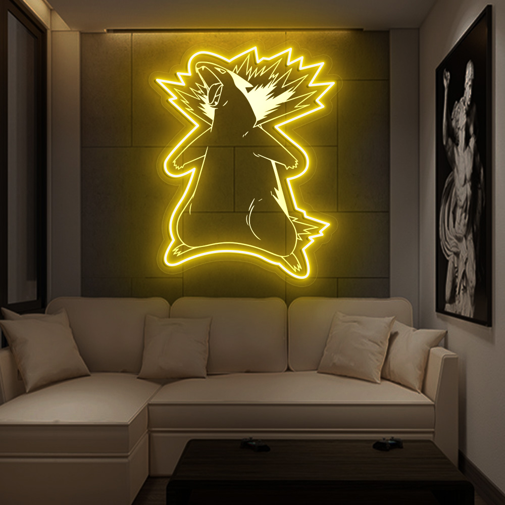 Pokemon Typhlosion Laser Sign