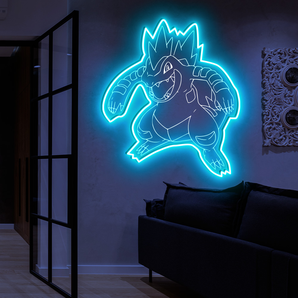 Pokemon Feraligatr Laser Sign