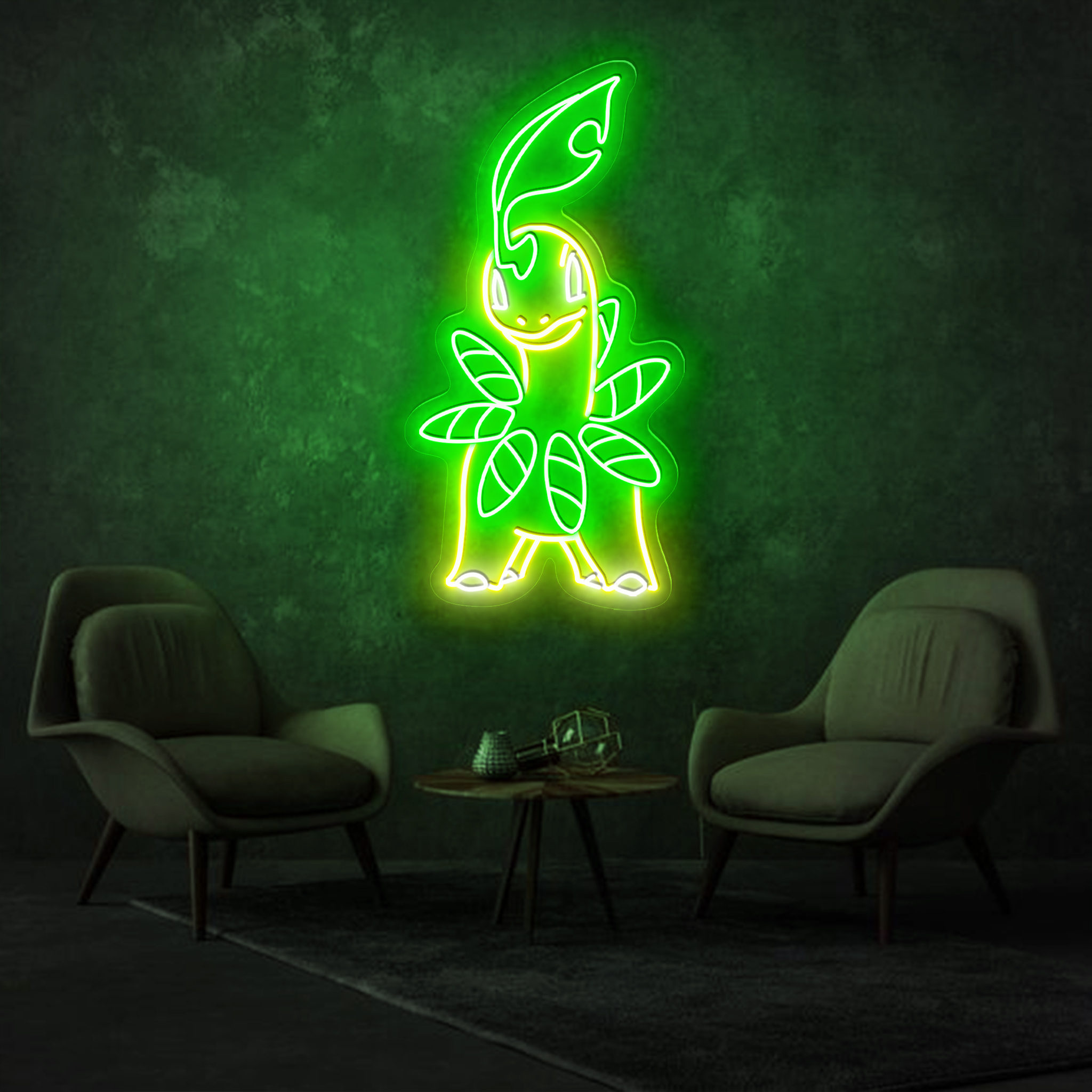 Bayleef Pokemon Neon Sign