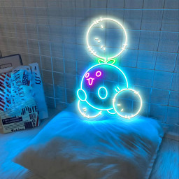 Jumpluff Pokemon Neon Sign