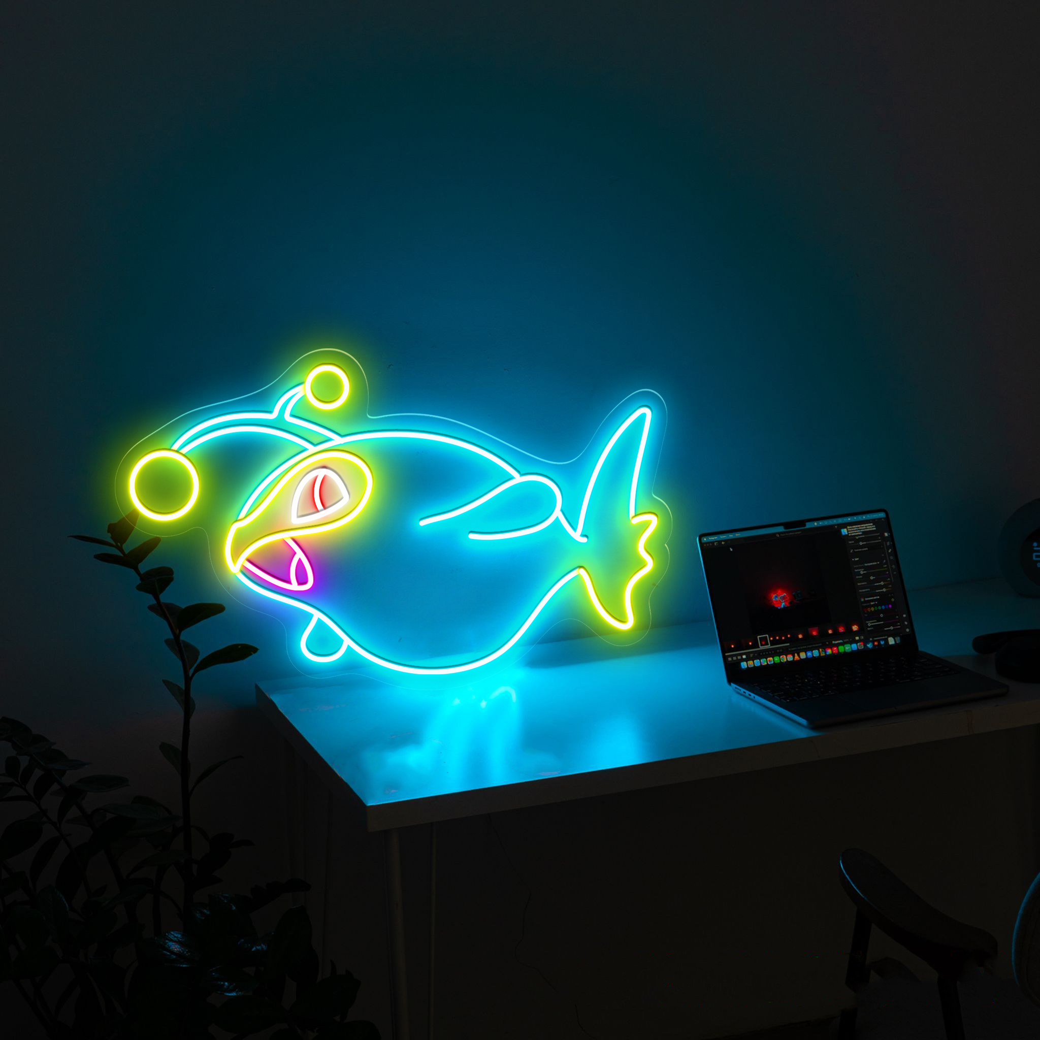 Lanturn Pokemon Neon Signs