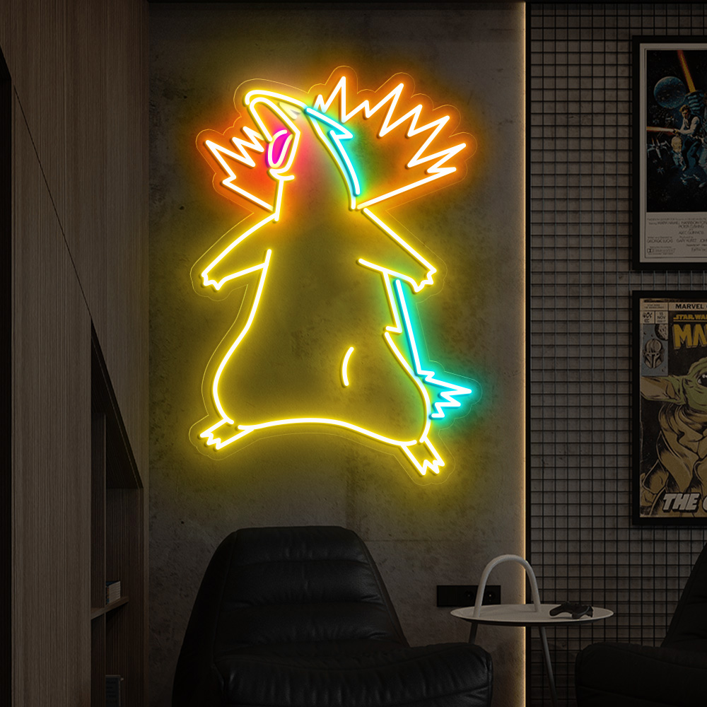 Pokemon Typhlosion Neon Sign