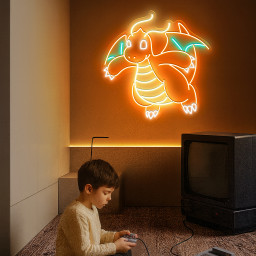 Pokemon Dragonite Neon Sign