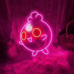 Pokemon Igglybuff Neon Sign