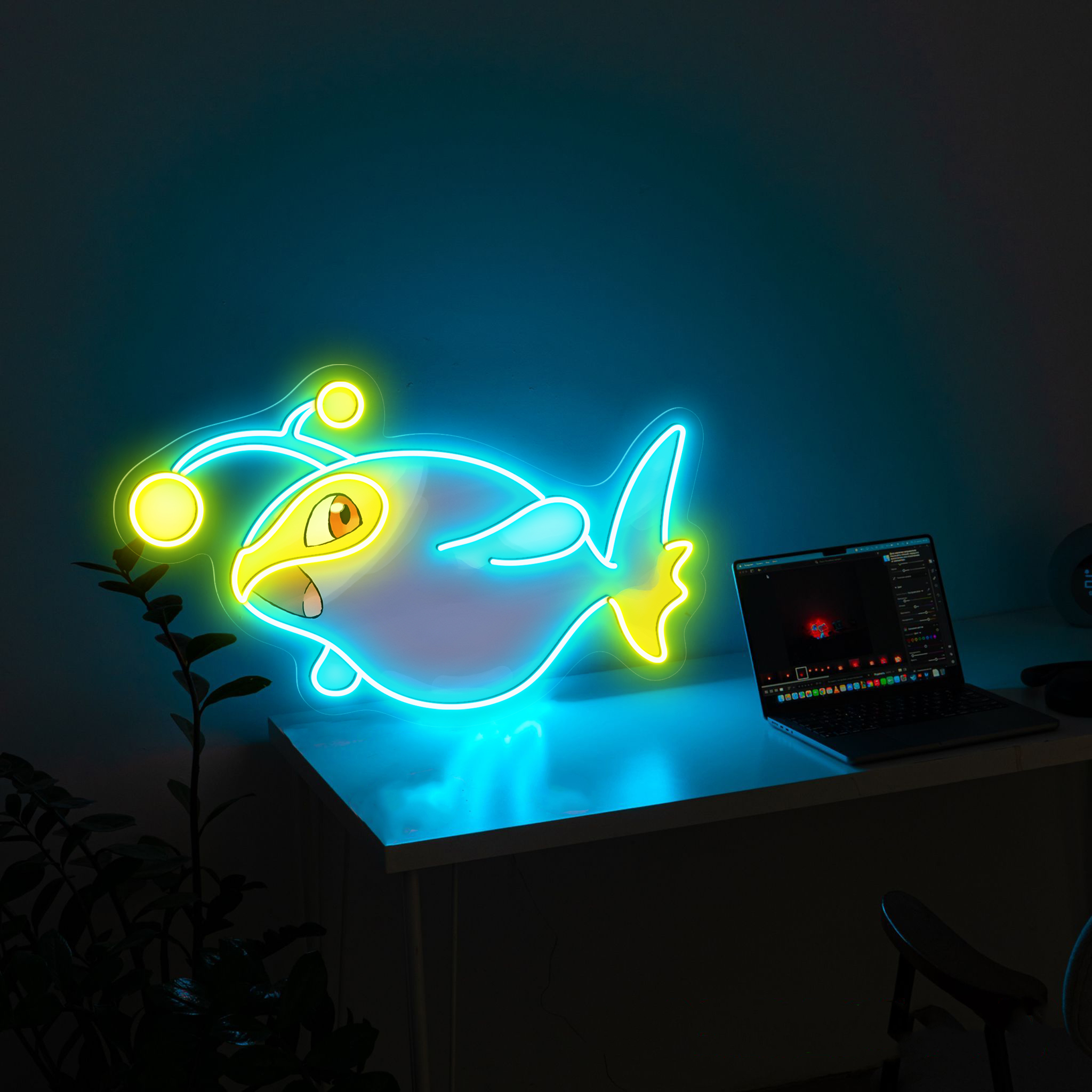 Lanturn Pokemon UV Signs