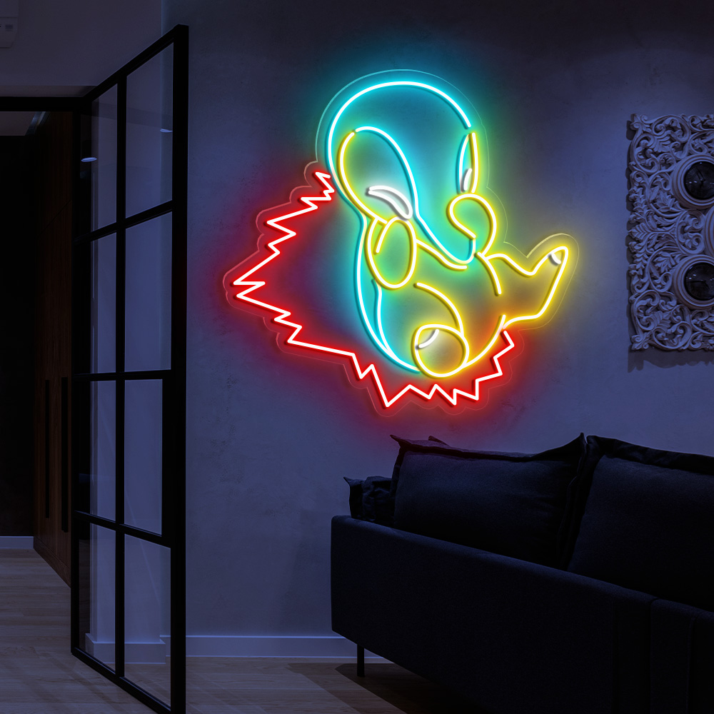 Cyndaquil Pokemon Neon Signs