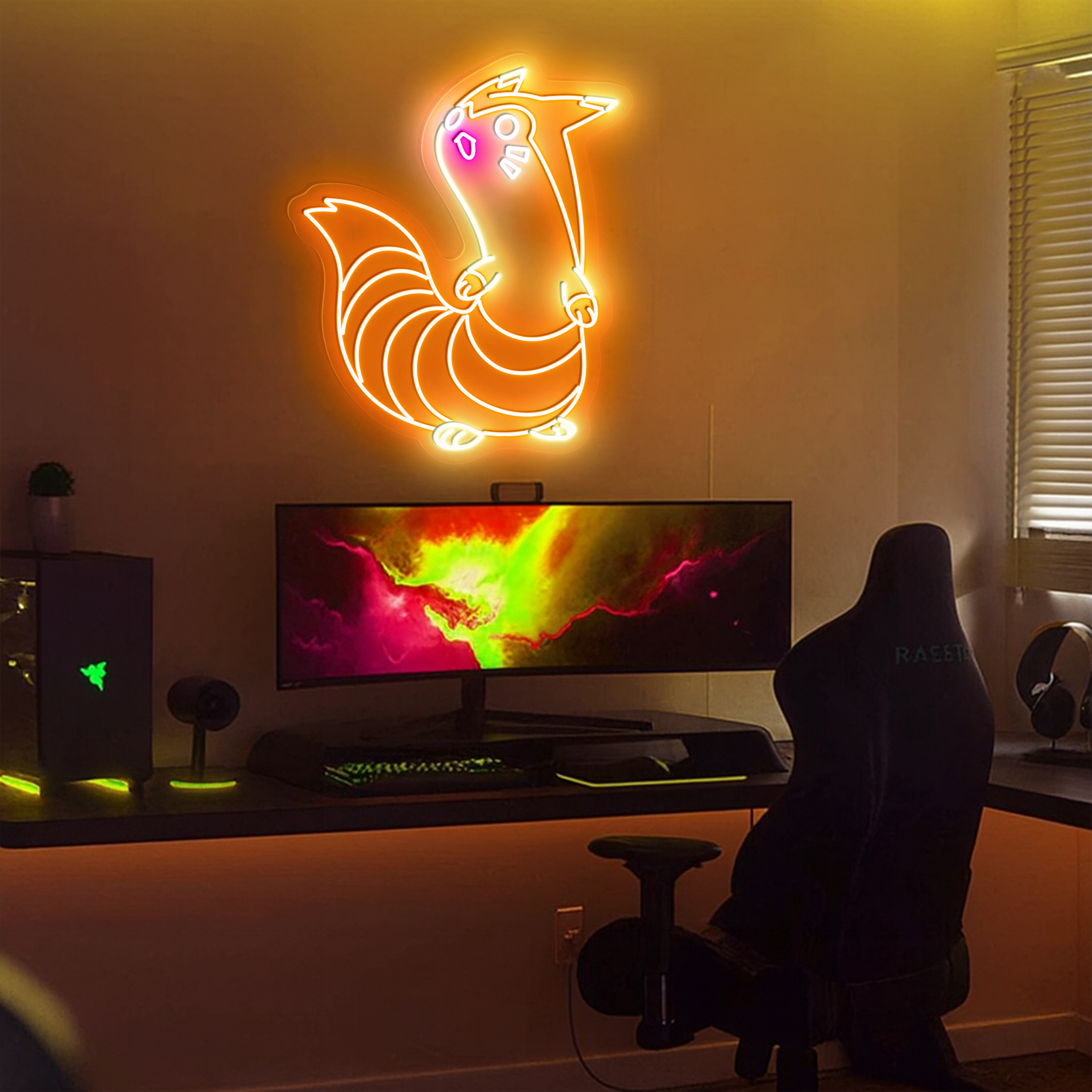Pokemon Furret Neon Sign