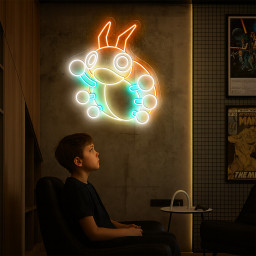 Pokemon Ledyba Neon Sign