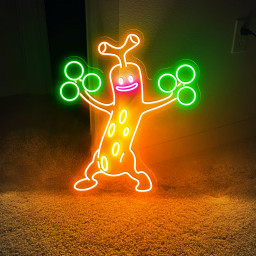Sudowoodo Pokemon Neon Sign