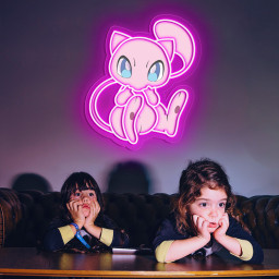 Mew Pokemon UV Sign