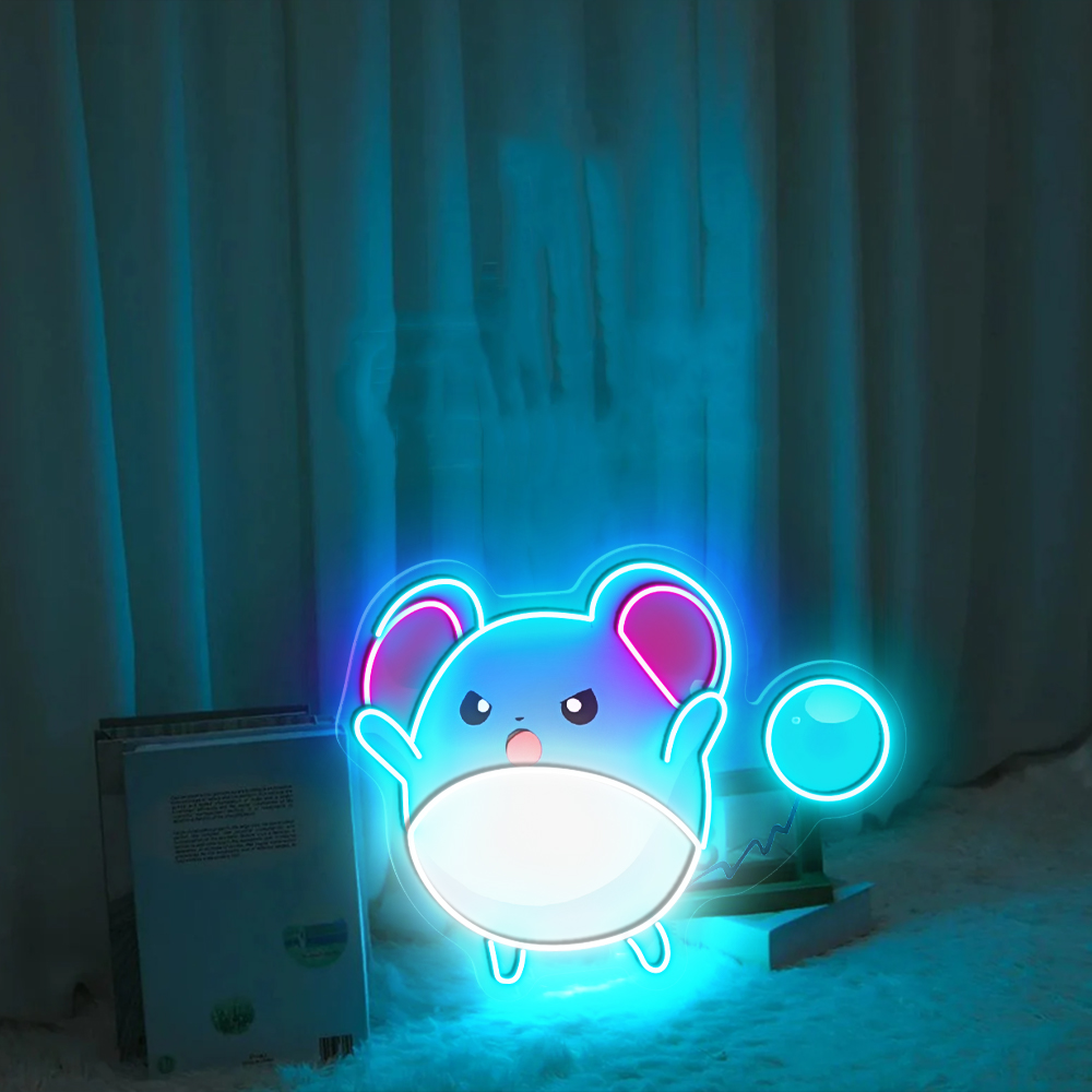 Marill Pokemon UV Sign