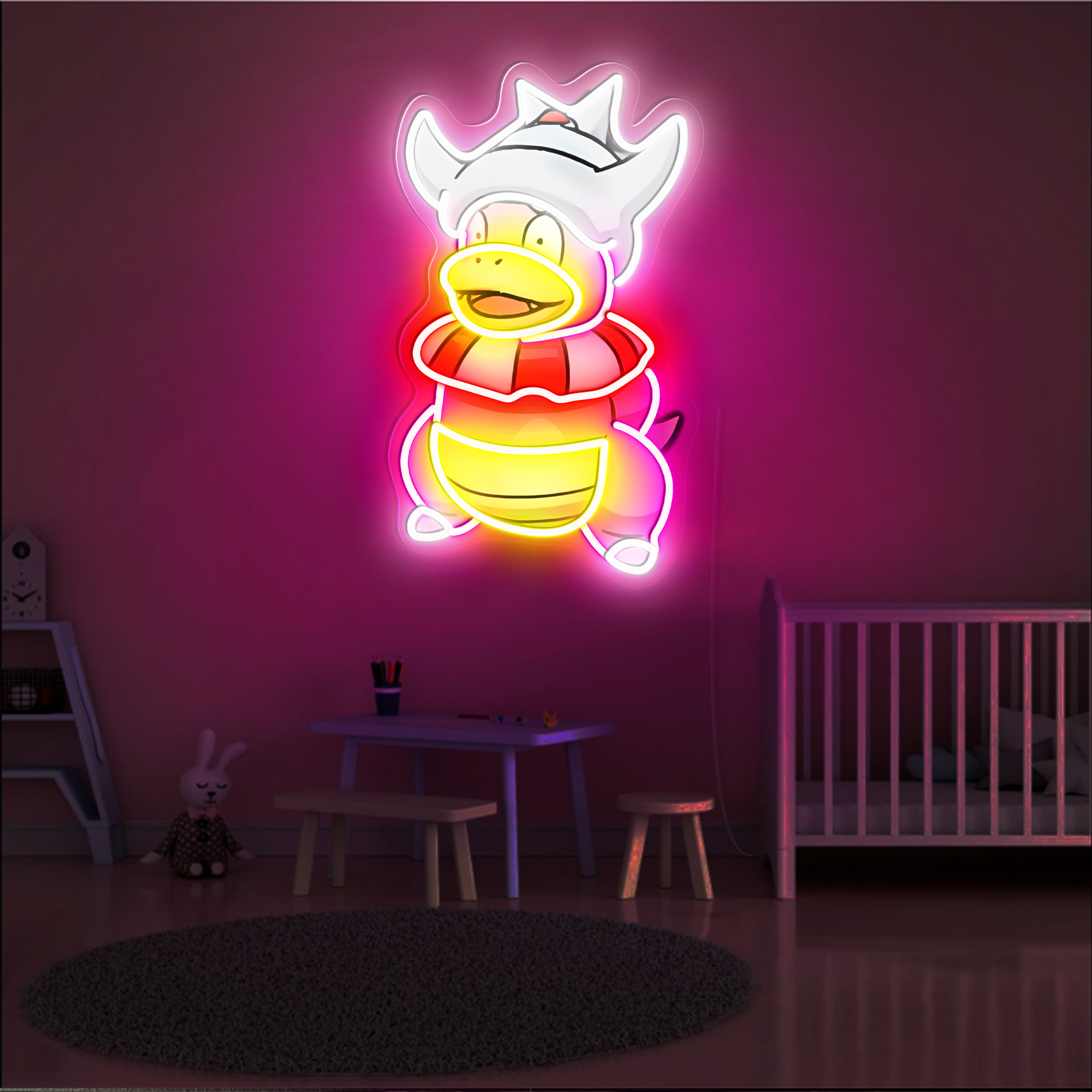 Slowking Pokemon UV Sign