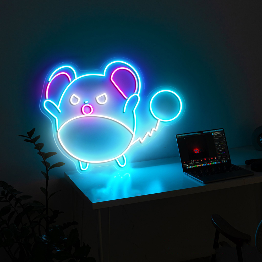 Marill Pokemon Neon Sign