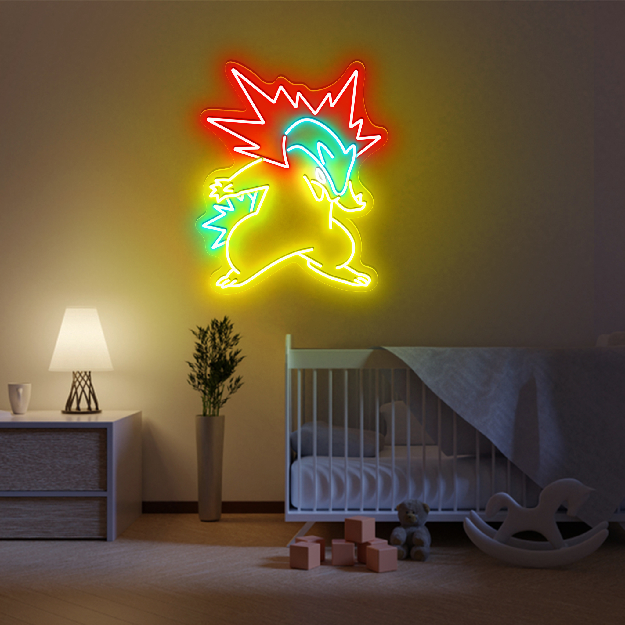 Pokemon Typhlosion Neon Signs