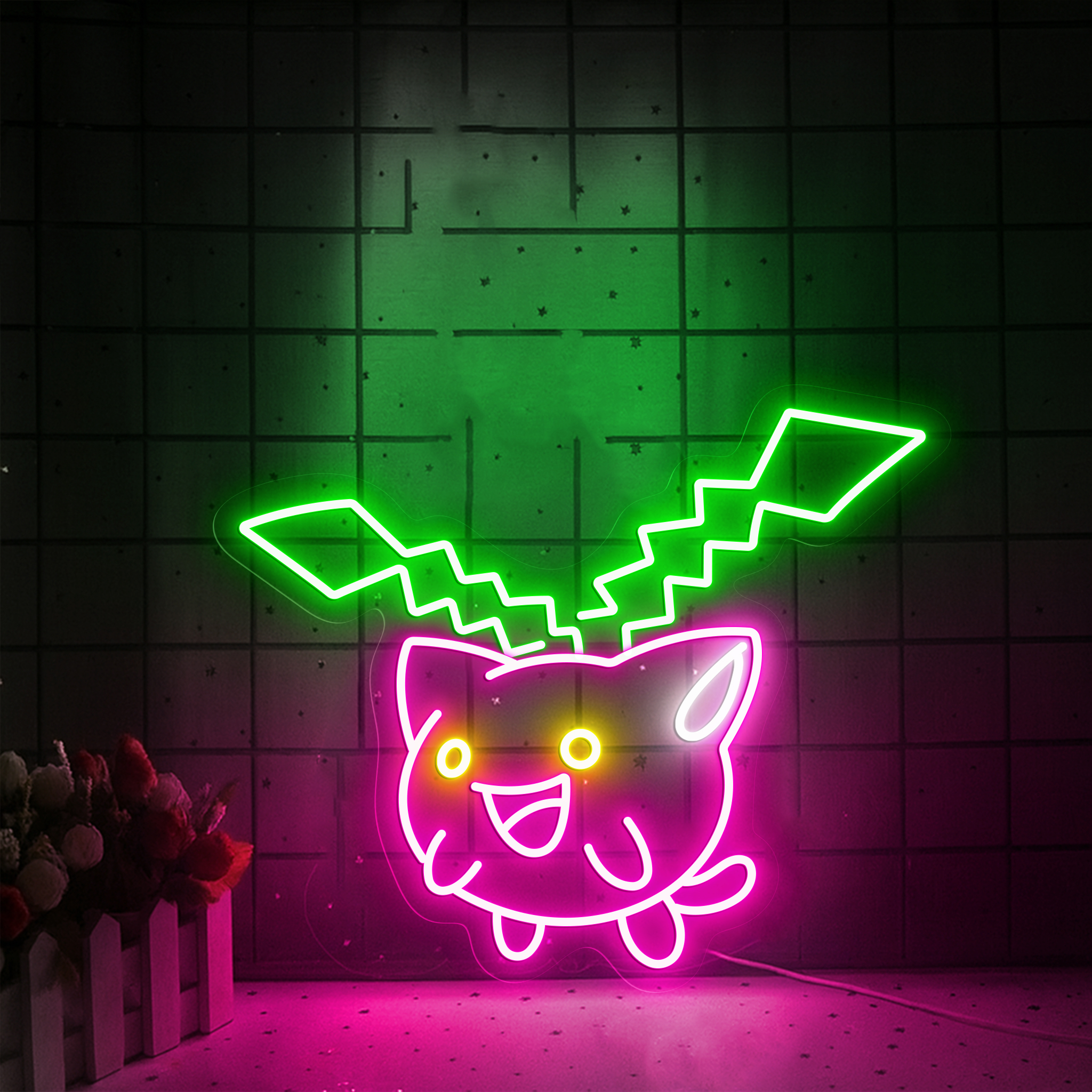 Hoppip Pokemon Neon Sign