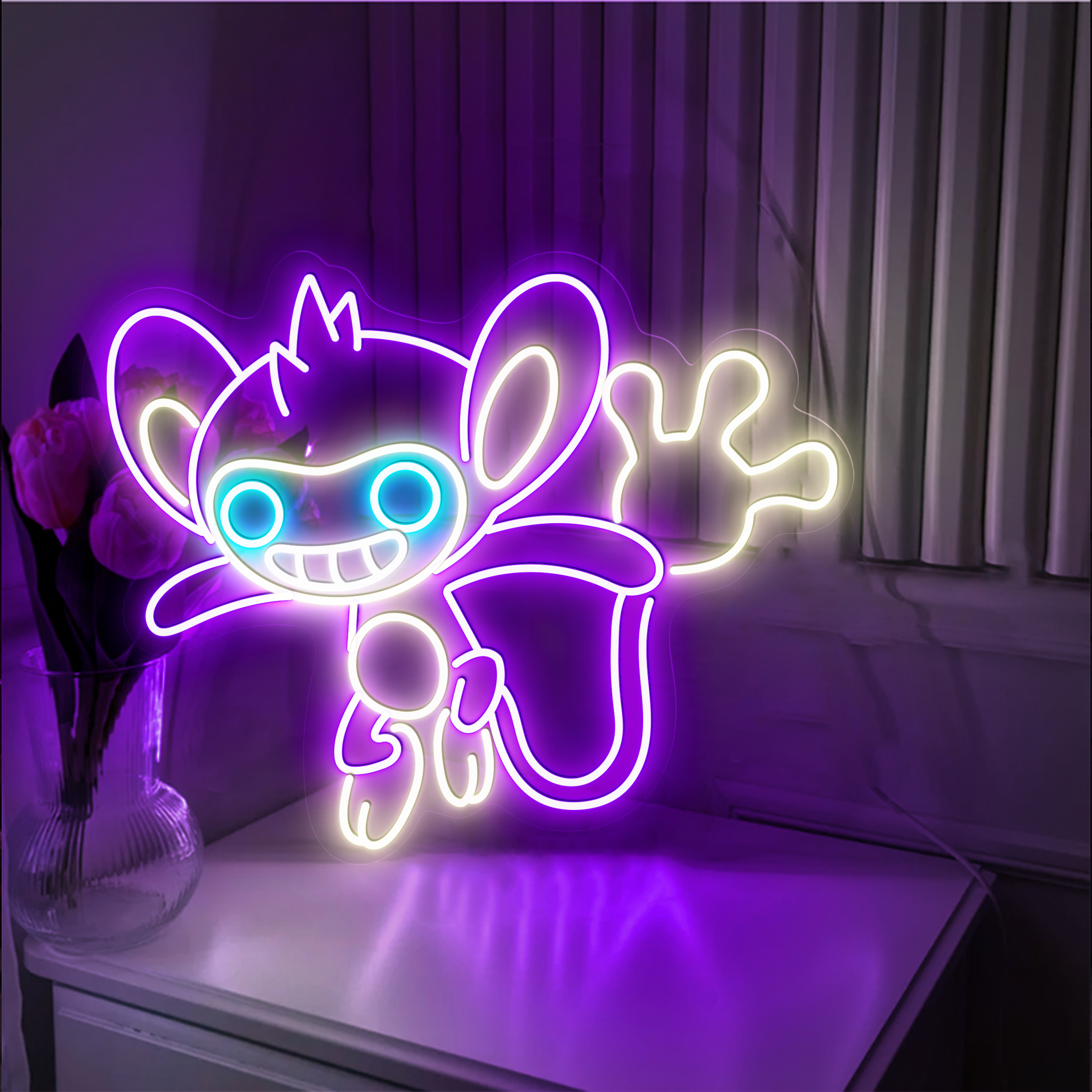 Aipom Pokemon Neon Signs
