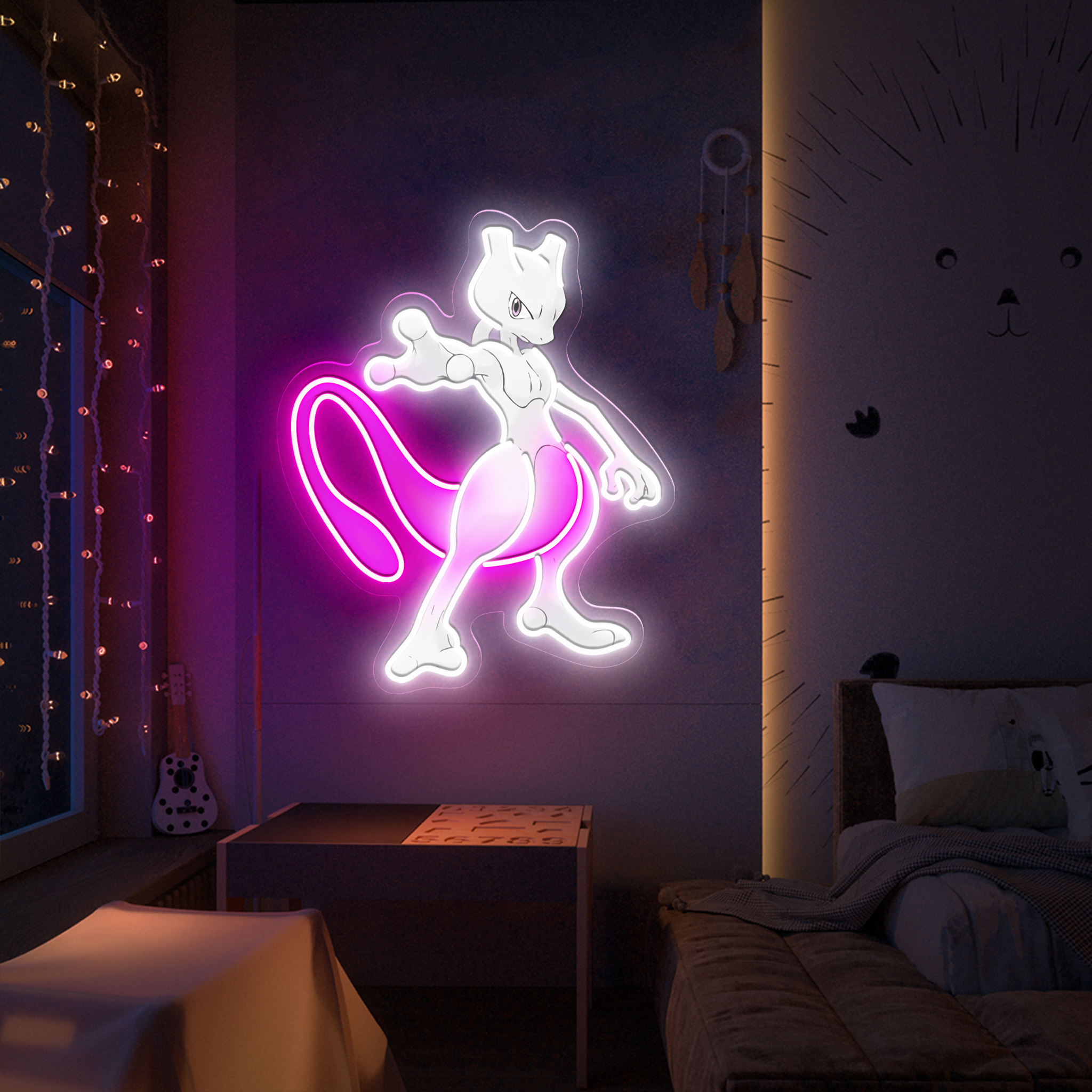 Pokemon Mewtwo UV Signs